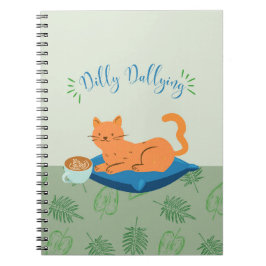 Cuaderno Dilly Dallying Naranja Cat