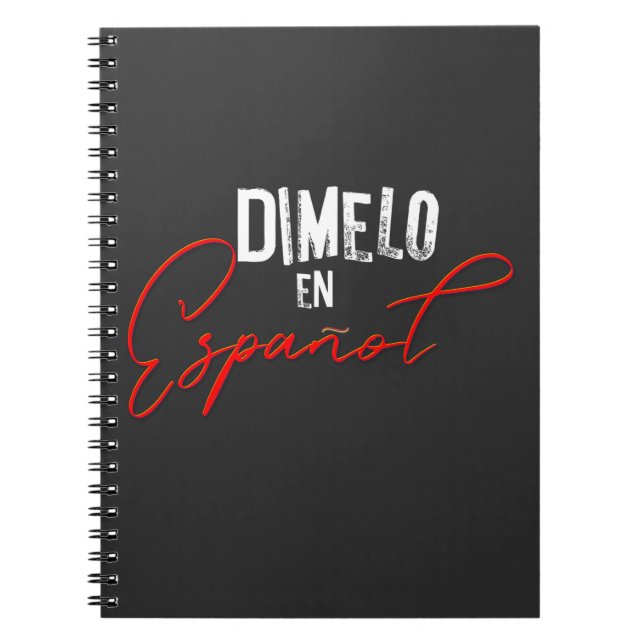 Cuaderno Dimelo En Espanol profesor bilingüe español y (Frente)