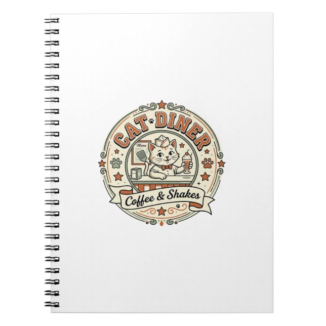 Cuaderno Dinerio de gato Dinerio de gato Restaurante retro  (Frente)