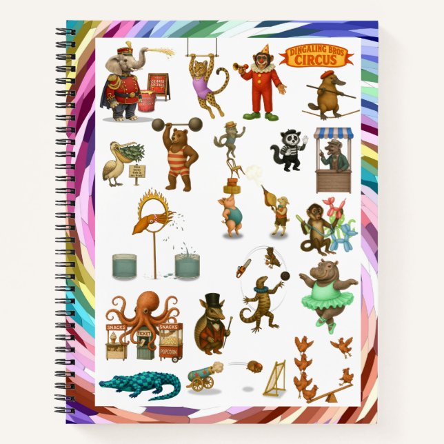 Cuaderno Dingaling Bros Circus acts (Anverso)