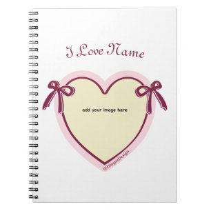 Cuaderno Dingus Bows & Heart Personalizado