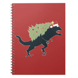 Cuaderno Dino de Navidad Divertido y Festivo
