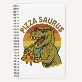 Cuaderno Dino de pizza de Guay al estilo retro