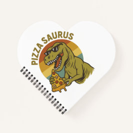 Cuaderno Dino de pizza de Guay al estilo retro