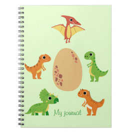 Cuaderno Dino – Diario de dinosaurios lindos