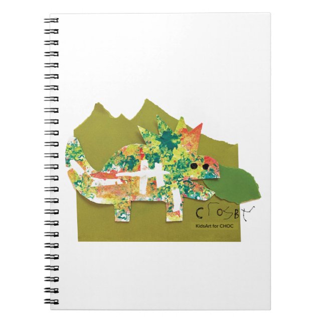 Cuaderno Dino Roar - Arte infantil para CHOC (Frente)