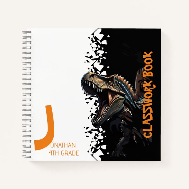 Cuaderno Dino Spinosaurus Feroz para Niños (Anverso)