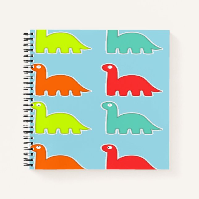 Cuaderno Dinos en azul (Anverso)