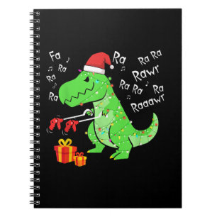 Cuaderno Dinosaur Fa Ra Ra Ra Rawr T-Rex Funny Navidades Xm