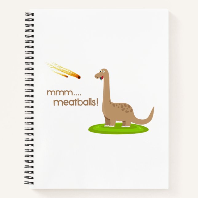 Cuaderno Dinosaur Meteor Meatball (Anverso)