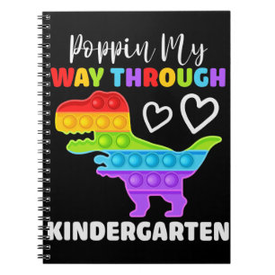 Cuaderno Dinosaur Poppin My Way Through Kindergarten