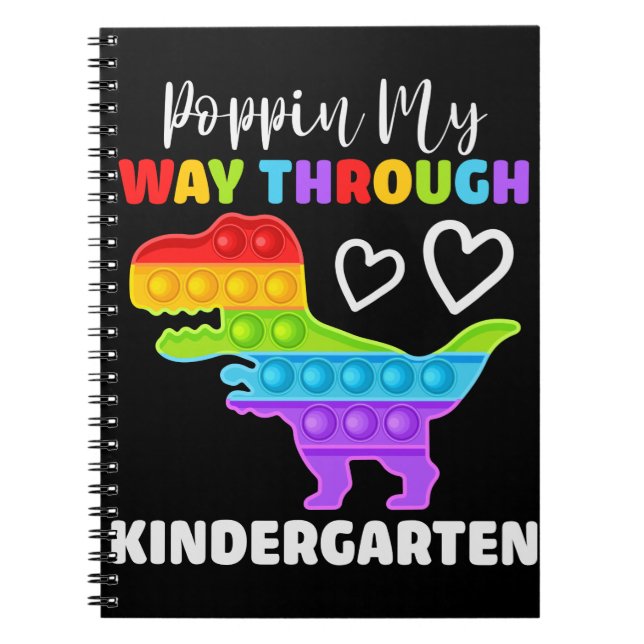 Cuaderno Dinosaur Poppin My Way Through Kindergarten (Frente)