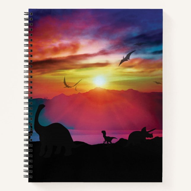 Cuaderno Dinosaur Sunset (Anverso)