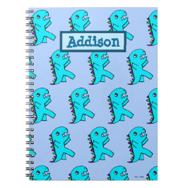 Cuaderno Dinosaurio Cute Blue personalizado