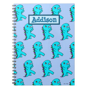 Cuaderno Dinosaurio Cute Blue personalizado