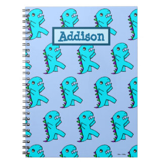 Cuaderno Dinosaurio Cute Blue personalizado