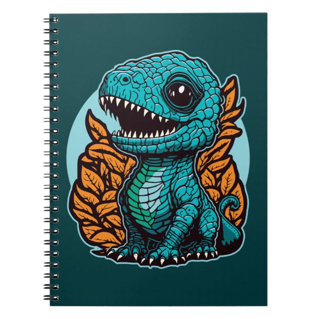 Cuaderno Dinosaurio de bebé lindo (Frente)