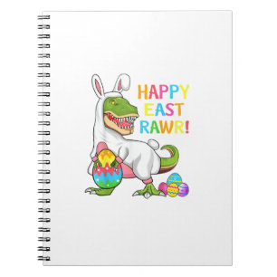 Cuaderno Dinosaurio del día de Pascua Divertido Feliz Eastr