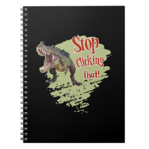 Cuaderno Dinosaurio Divertido Deja de Hacer Clic