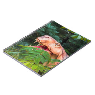 Cuaderno Dinosaurio en el bosque.