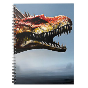 Cuaderno Dinosaurio espinosaurio asustado, portátil