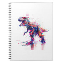 Dinosaurio Glitch T-Rex futurista