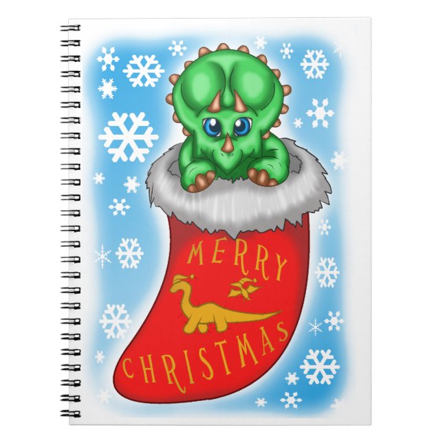 Cuaderno Dinosaurio navidad (Frente)