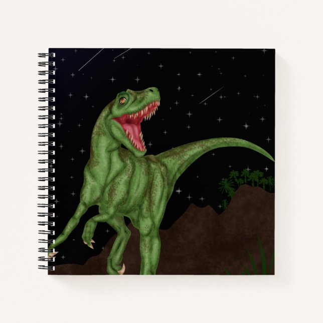 Cuaderno Dinosaurio - Noche prehistórica (Anverso)