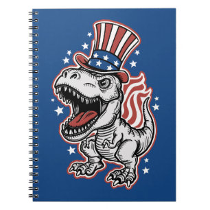 Cuaderno Dinosaurio Patriótico Americano