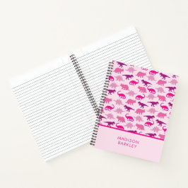 Cuaderno Dinosaurio Rosa
