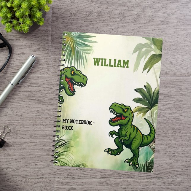 Cuaderno Dinosaurio Tyrannosaurus Rex jungla (Subido por el creador)