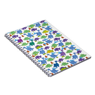 Cuaderno Dinosaurios de dibujos animados lindos