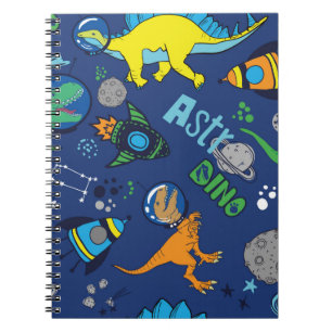 Cuaderno Dinosaurios en el espacio de la costura vintage co