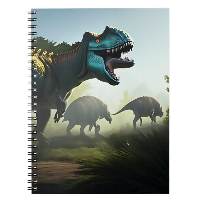 Cuaderno Dinosaurios Giganotosaurus Prowling, bloc de notas (Frente)