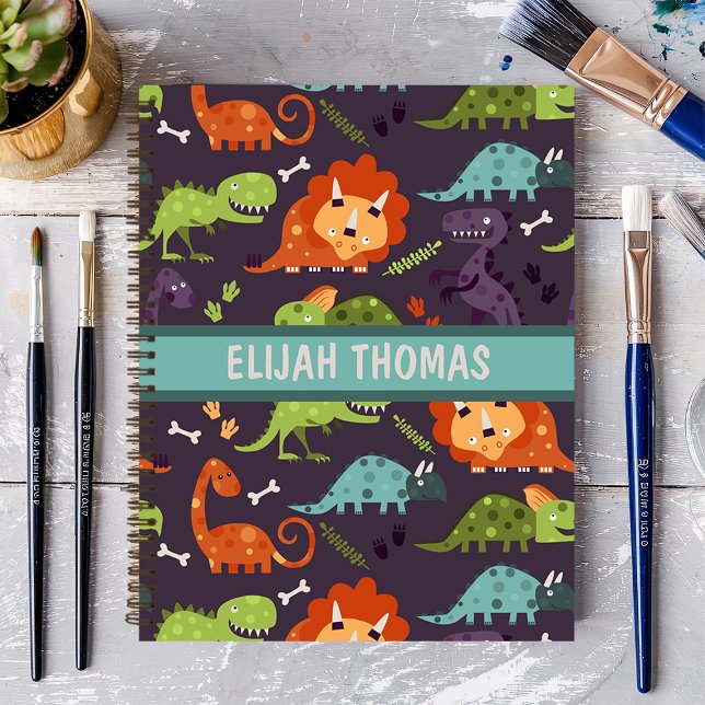Cuaderno Dinosaurios Lindos Personalizados para Niños (Subido por el creador)