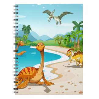 Cuaderno Dinosaurios que viven en la playa