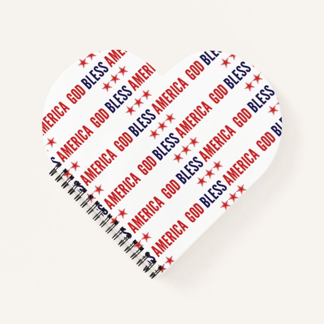 Cuaderno Dios bendiga a America Notebook (Anverso)