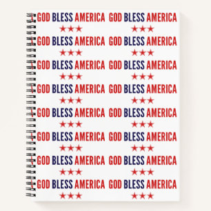 Cuaderno Dios bendiga a Estados Unidos