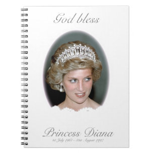 Cuaderno Dios bendiga a la princesa Diana