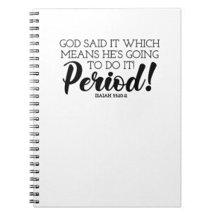 Cuaderno Dios dijo que la Biblia versus el arte reclamando 