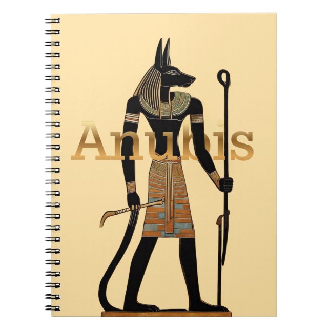 Cuaderno Dios Egipcio Antiguo Anubis (Frente)