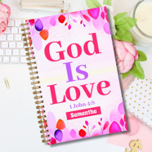 Dios es amor Boho Christian Teen Chica Journal