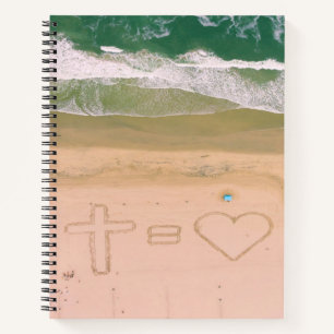 Cuaderno Dios es amor, Jesús es amor, cruz de océano en la