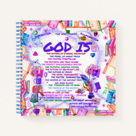 Cuaderno Dios Es Autor Finisher De Faith Notebook