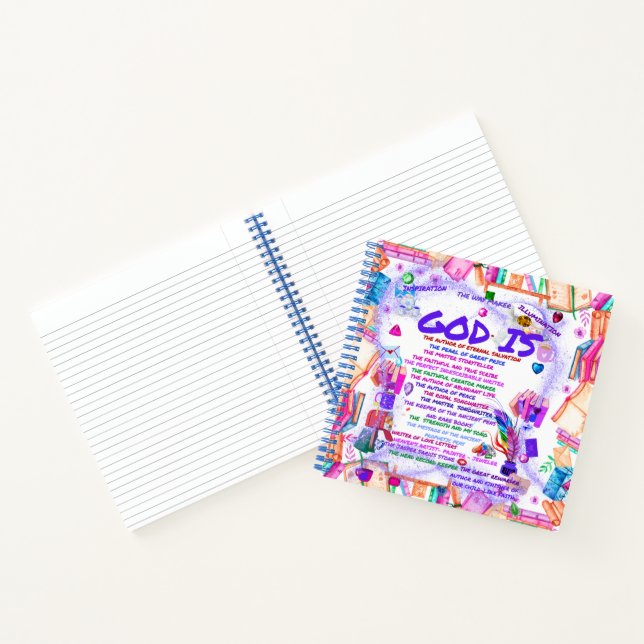 Cuaderno Dios Es Autor Finisher De Faith Notebook (Interior)