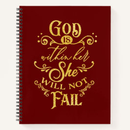 Cuaderno Dios está dentro de ella