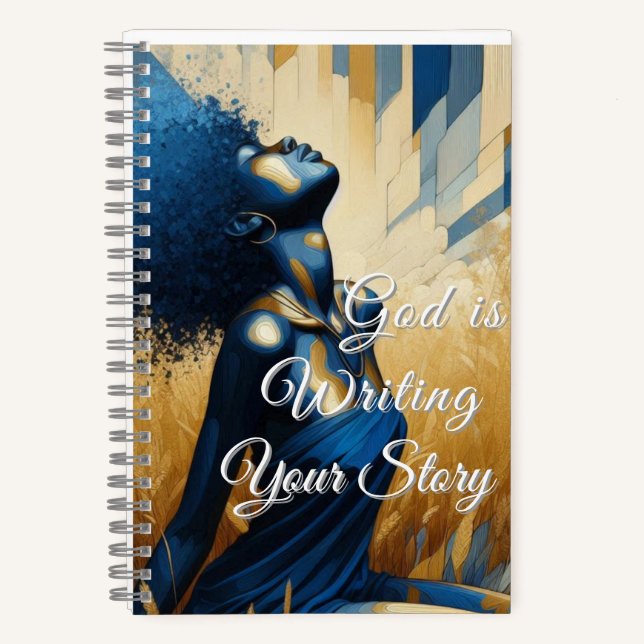 Cuaderno Dios Está Escribiendo Tu Historia  Ánimo de Fe (Anverso)