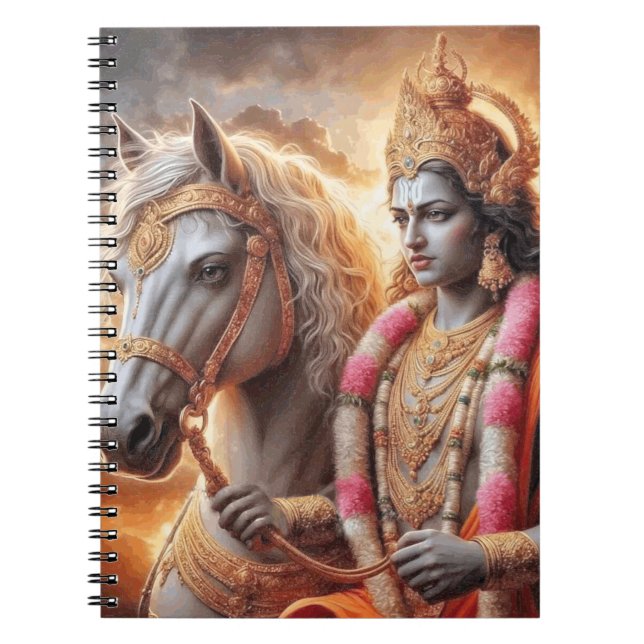 Cuaderno Dios hindú con caballo - Binder (Frente)
