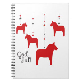 Cuaderno ¡Dios jul! Portátil de caballo Dala