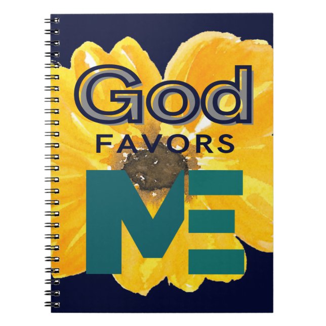 Cuaderno Dios me favorece (Frente)